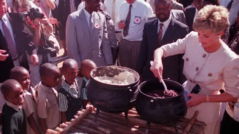 PA Princess Diana at Nemazuva Primary School in Zimbabwe