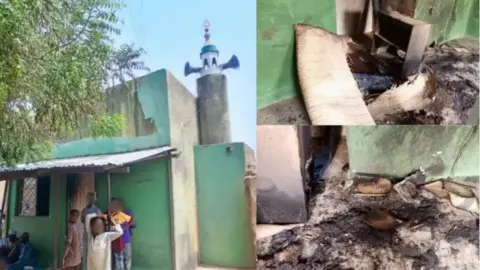 Part of the attacked Kano mosque 
