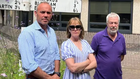 OBAG members at County Hall (left to right: Fraser Jones, Bernadette Evans, Geoff Sutton)