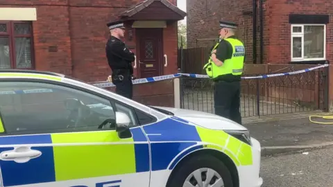 Police outside home on Crankwood Road