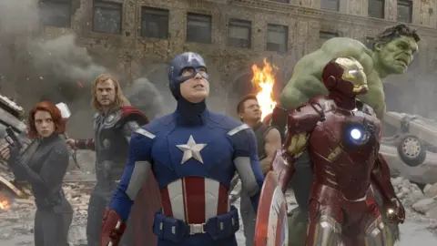 Disney A scene from Avengers Assemble