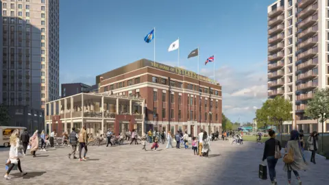 Vastint UK CGI pictures showing how the revamped Tetley building will look
