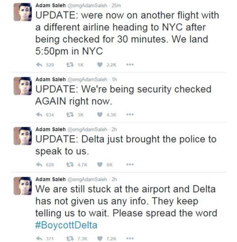 YouTube star Adam Saleh 'kicked off' Delta Air Lines flight - BBC News