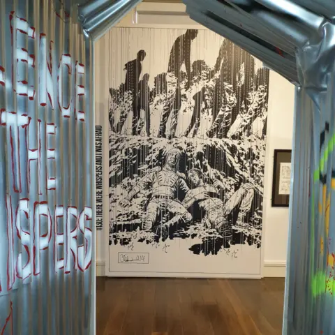 Shrewsbury Museum & Art Gallery Tunnel walkthrough in the exhibition