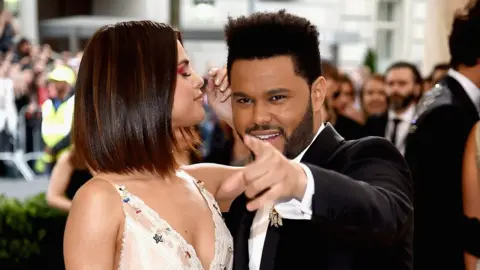 Getty Images Selena Gomez and The Weeknd