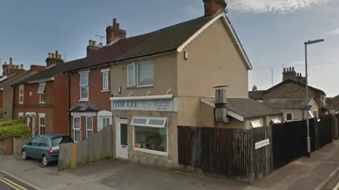 Google The exterior of the former Tim Lee takeaway, which is situated at the end of a row of terraced houses.