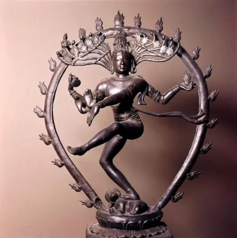 Getty Images Shiva as Lord of the Dance, Indian Bronze From Madras, (Chola Dynasty), 10th century. 69 cm high. At Victoria and Albert Museum. LondonArtist Unknown. 