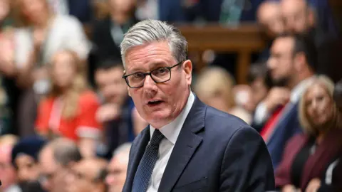Sir Keir Starmer speaking at Prime Minister's Questions