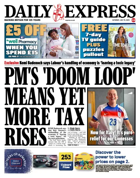 "PM's 'doom loop' means yet more tax rises".