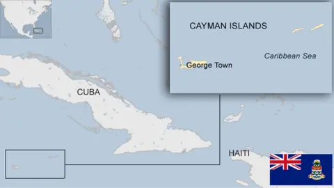 Map of Cayman Islands