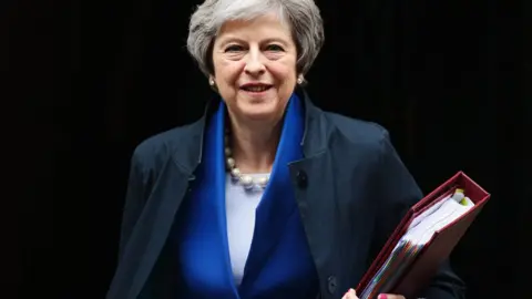 Getty Images Theresa May outside 10 Downing Street