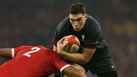 Lock Seb Davies made his Wales debut against Tonga in 2017