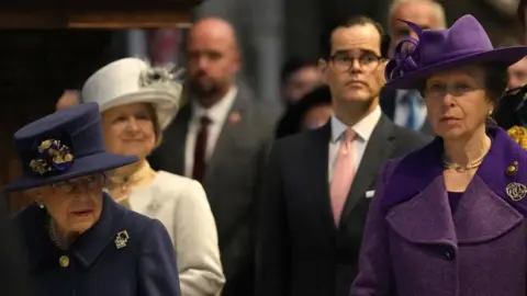 AFP/Getty The Queen and the Princess Royal