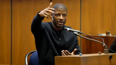 Getty Images Terell Ephron, aka A$AP Relli, testifies during Rakim Mayers, aka A$AP Rocky's, felony assault trial