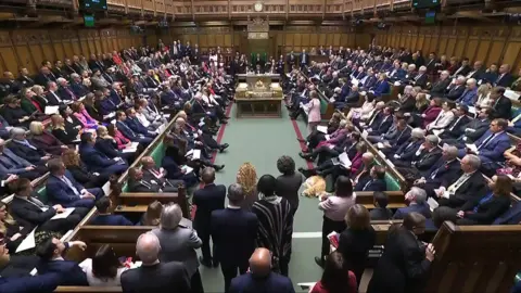 UK Parliament/PA Wide view of a busy House of Commons chamber with MPs debating the assisted dying bill