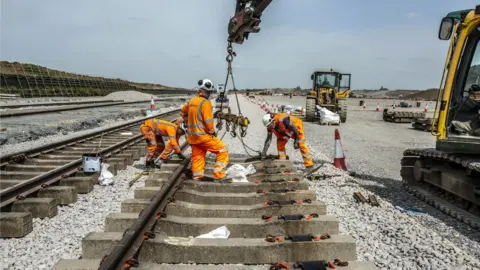 SEGRO Installation of the railway at the site