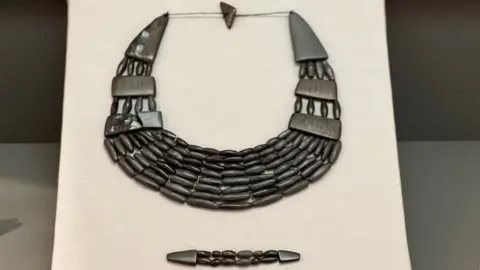 Bronze Age jewellery on display at McManus Art Gallery and Museum in Dundee