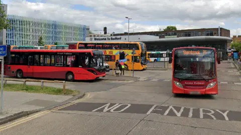 Google A Google street view image of Bedford Bus Station