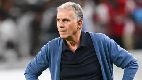 Carlos Queiroz on the touchline while coach of Oman