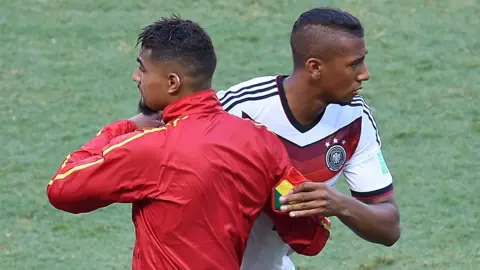 Kevin-Prince and Jerome Boateng