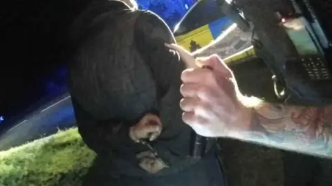 Nottinghamshire Police Bodycam footage of someone being arrested by police