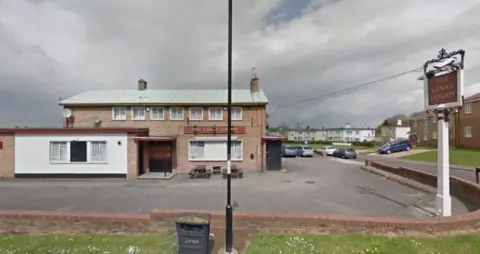 Google The Giant Goram pub in Lawrence Weston.