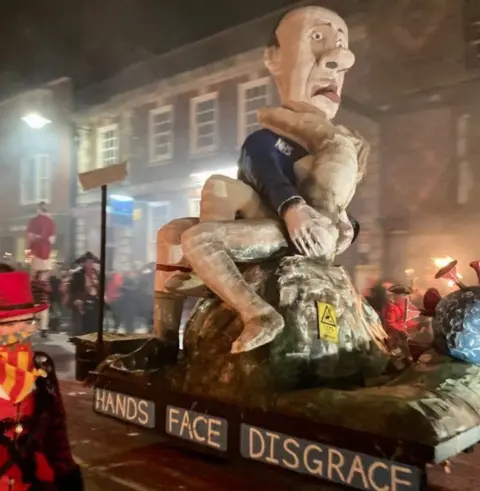 Fireraisers Theatre Company Effigy of Matt Hancock