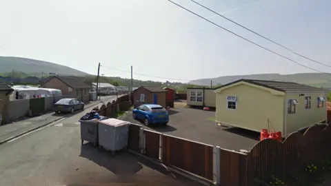 Google Cwmcrachen Gypsy and traveller site