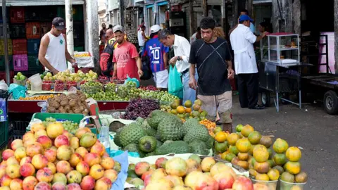 Getty Images A fruit market in Brazil