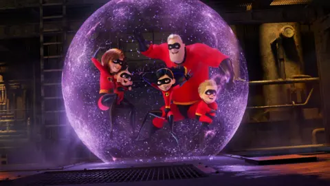 Disney/Pixar A scene from Incredibles 2