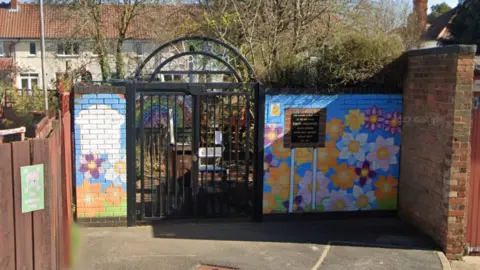 Google The Rainbow Garden gates