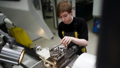 Getty Images Factory worker in Germany