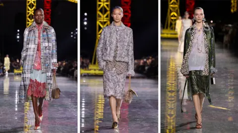 Peter White/Kristy Sparow/Getty Images Models walk the runway during the Chanel Womenswear Fall/Winter 2026-2027 show as part of Paris Fashion Week on March 09, 2026 in Paris, France. 