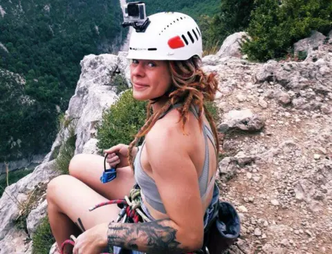 Tara Bashford Tara at the top of the Verdon gorge in France