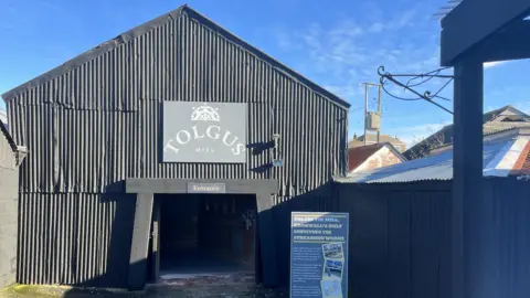 Cornwall Gold Tolgus Mill entrance
