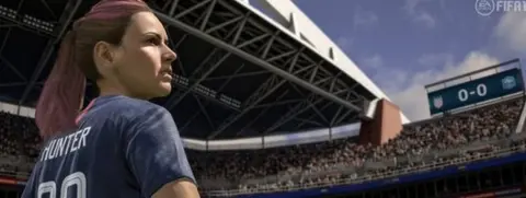 EA footballer in stadium