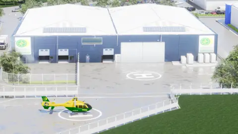 HIOWAA Computer mock-up of new base