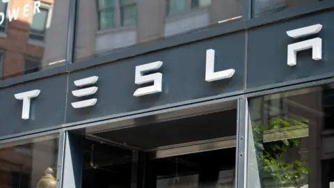 AFP/Getty A Tesla showroom in Washington DC