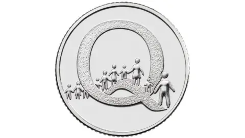 The Royal Mint New queuing design 10p coin