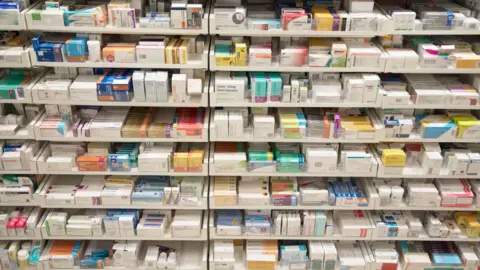 Getty Images Medication in Boots store