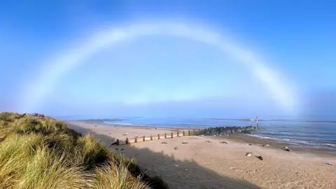 BBC Weather Watchers/AmandaHappyCat Fogbow over the coast at Horsey in Norfolk