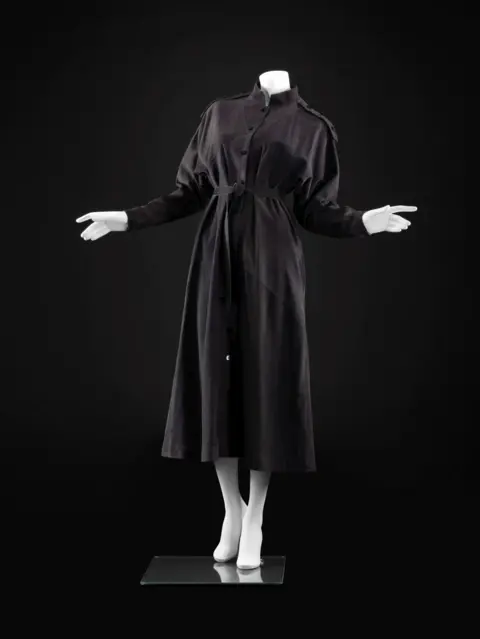 NAtional Museums of Scotland Jean Muir Ltd, black suede dress. Image © National Museums Scotland