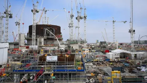 Getty Images General view of Hinkley Point C