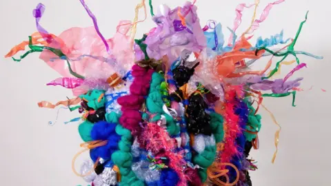 Hereford College of Arts Plastic rubbish dress