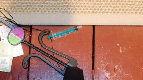 Metropolitan Police Syringe found at Mr Michels' house