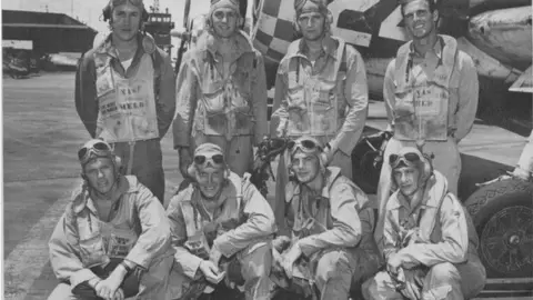 Hawaii Aviation Preservation Society/Facebook Photo of Ensign Harold DeMoss and fellow aviators