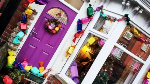 Christmas decorations in Boyce Street