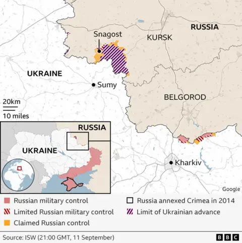 Kursk region map