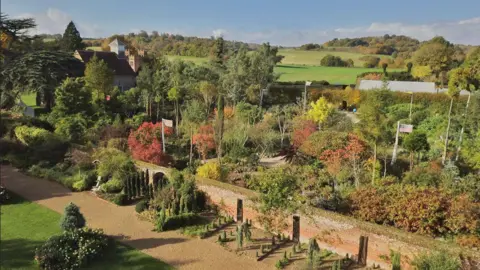 Stephen Sangster An aerial shot of The World Garden in Eynsford