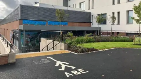 BBC Outside the emergency department